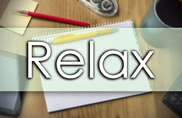 Relax - concepto de negocio con texto — Foto de Stock