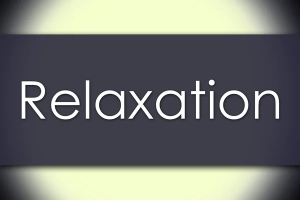 Relax - concetto di business con testo — Foto Stock