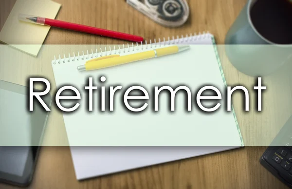 Retirement -  business concept with text — Stock Photo, Image