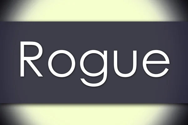 Rogue - concepto de negocio con texto —  Fotos de Stock