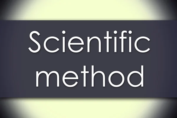 Scientific method - business concept with text — Stock Photo, Image