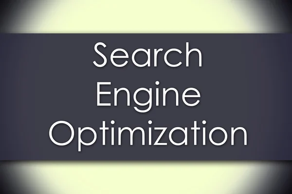 Search Engine Optimization - koncepcja biznesowa z tekstem — Zdjęcie stockowe