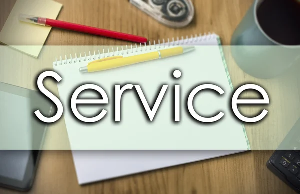 Szolgáltatás - üzleti koncepció, szöveg — Stock Fotó
