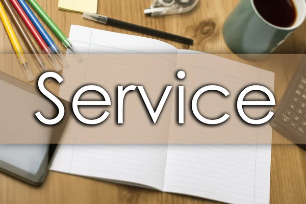 Service - бізнес-концепція з текстом — стокове фото
