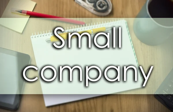 Pequena empresa - conceito de negócio com texto — Fotografia de Stock