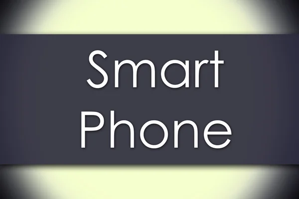 Akıllı telefon - metin ile iş kavramı — Stok fotoğraf