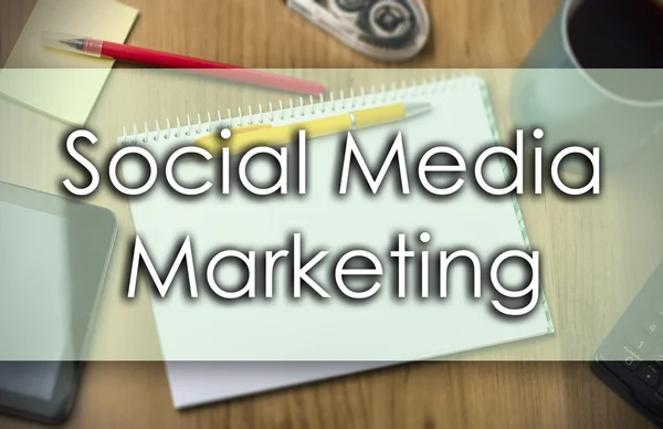 Social Media Marketing -  business concept with text — Stock Photo, Image
