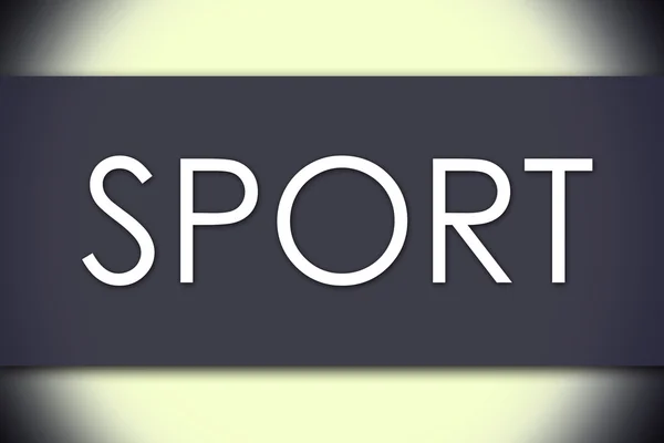 Sport - obchodní koncept s textem — Stock fotografie