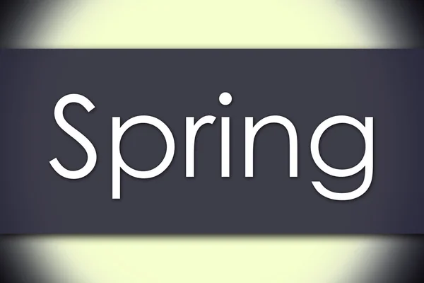 Spring - business concept with text — Stock Photo, Image