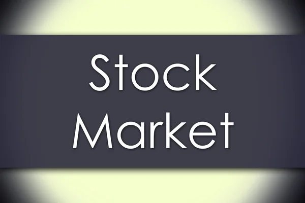 Stock Market - üzleti koncepció, szöveg — Stock Fotó