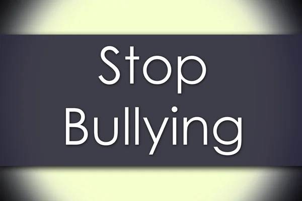 Stop Bullying - business concept with text — Stock Photo, Image