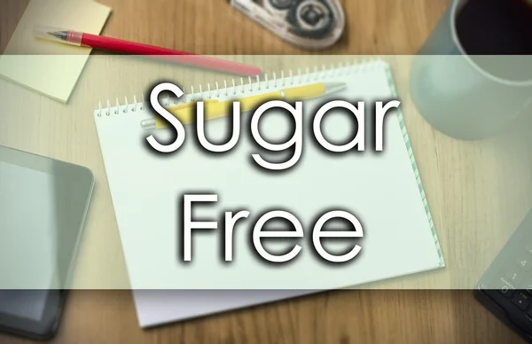 Sugar Free - affärsidé med text — Stockfoto