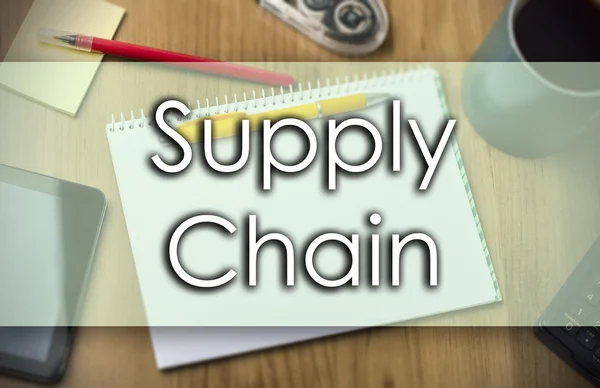 Supply Chain - concetto di business con testo — Foto Stock