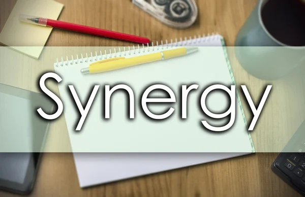 Synergy -  business concept with text — Stock Photo, Image