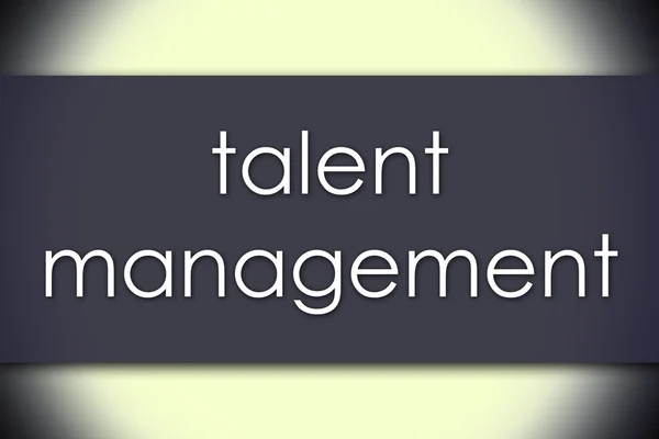 Talent management - affärsidé med text — Stockfoto