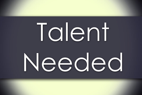 Необходимые таланты - деловая концепция с текстом
