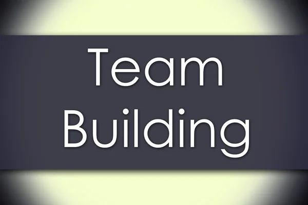 Teambuilding - affärsidé med text — Stockfoto