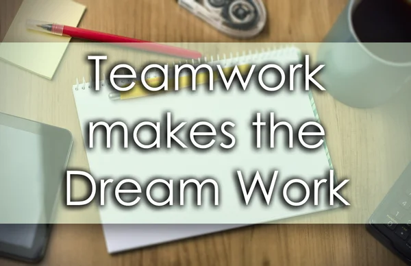 Ekip çalışması rüya iş - iş kavramı ile metin yapar.