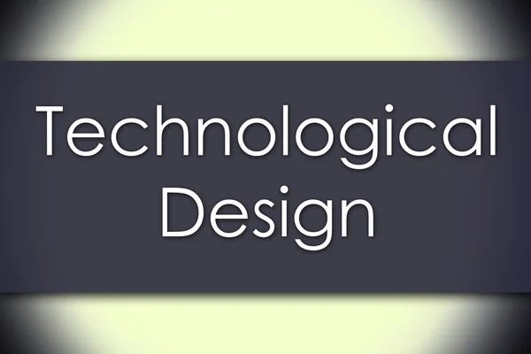 Design Tecnológico - conceito de negócio com texto — Fotografia de Stock