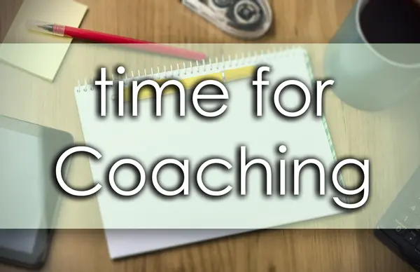 Time for Coaching - concetto di business con testo — Foto Stock