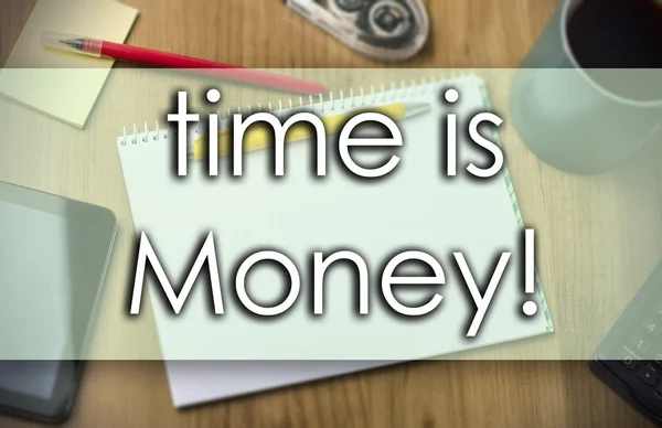 Time is money! -  business concept with text — Stock Photo, Image