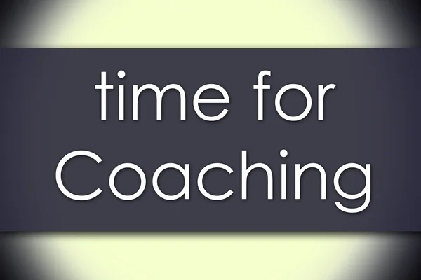 Time for Coaching - бізнес-концепція з текстом Стокове Зображення