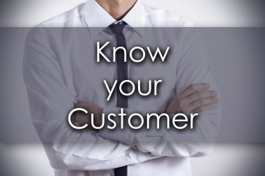 Müşterinizi Tanıyın - Metin ile genç işadamı - iş conc