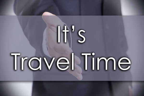 It's Travel time - business concept with text — Stock Photo, Image