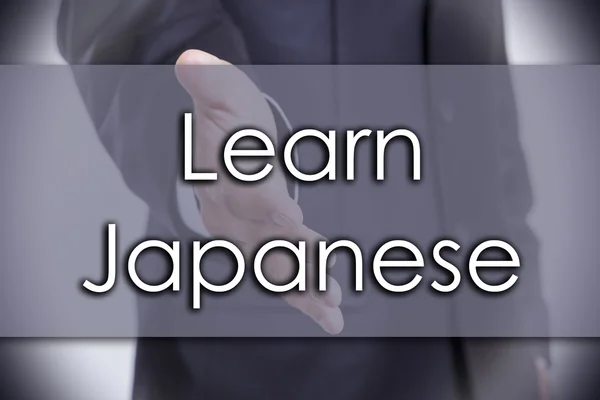 Learn Japanese - business concept with text