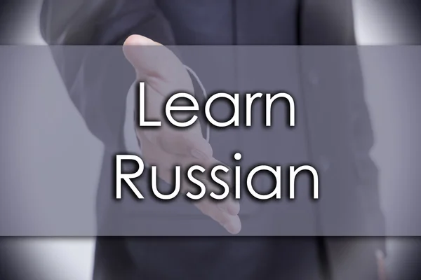 Learn Russian - business concept with text