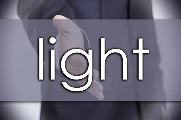 Light - concept d'entreprise avec texte — Photo