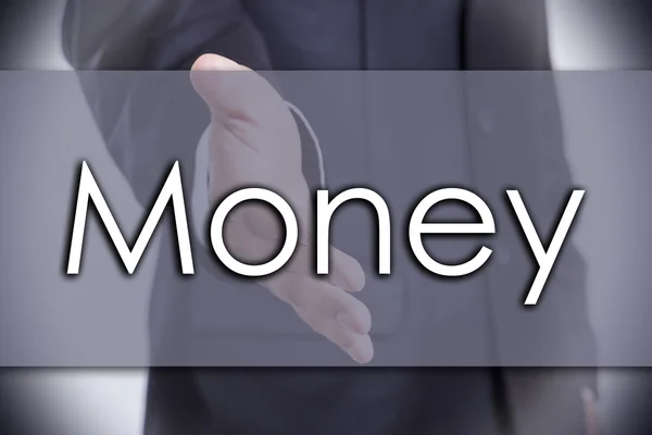 Money - business concept with text — Stock Photo, Image