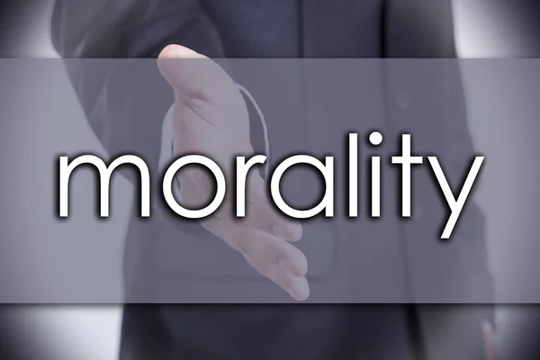 Moralidad - concepto de negocio con texto — Foto de Stock