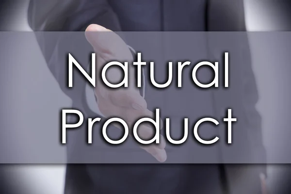 Producto natural - concepto de negocio con texto —  Fotos de Stock