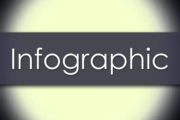 Infographic - obchodní koncept s textem — Stock fotografie