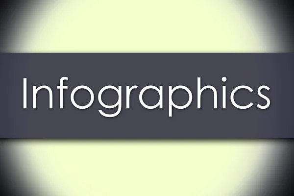 Infographics - affärsidé med text — Stockfoto