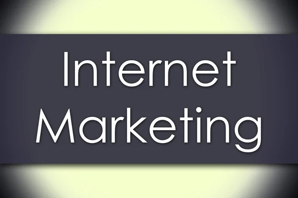 Internet Marketing - business concept with text — Stock Photo, Image