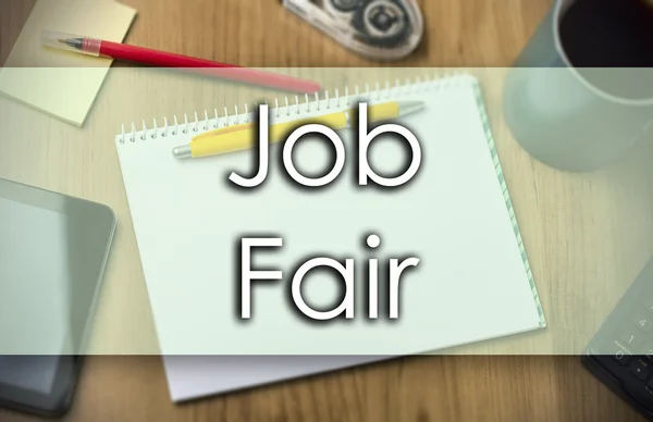 Job Fair -  business concept with text — Stock Photo, Image