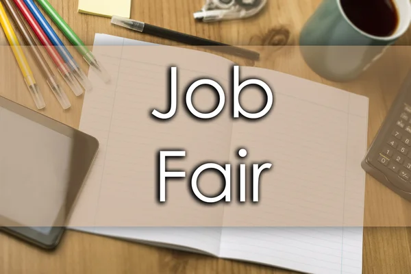 Job Fair - business concept with text — Stock Photo, Image