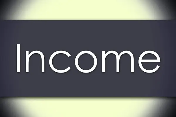 Income - business concept with text — Stock Photo, Image