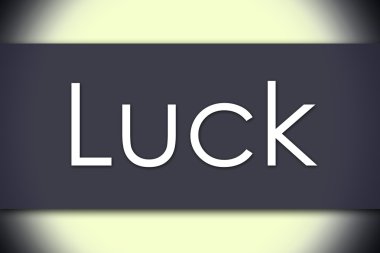 Şans - metin ile iş kavramı