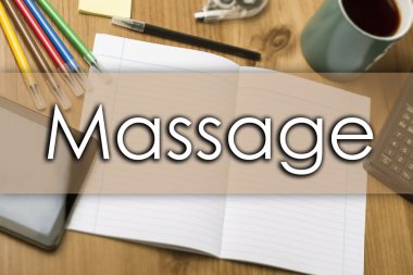 Masaj - metin ile iş kavramı