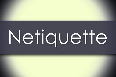 Internet görgü kuralları - metin ile iş kavramı