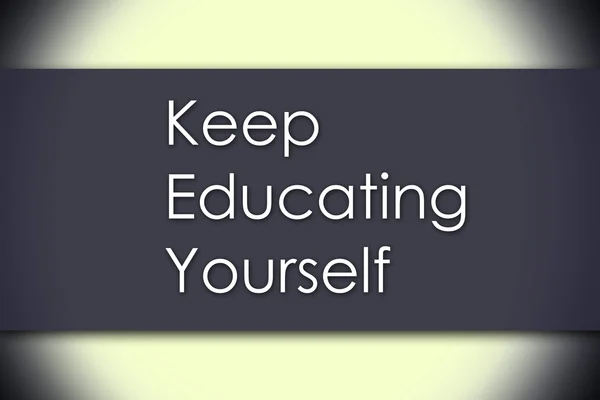 Keep Educating Yourself (KEY) - business concept with text — Stock Photo, Image