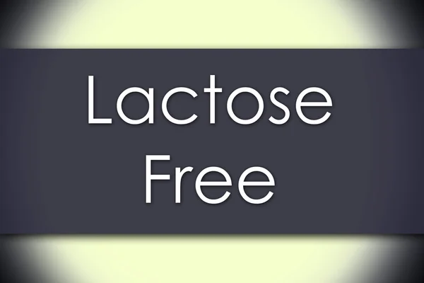 Lactose Free - бизнес-концепция с текстом — стоковое фото