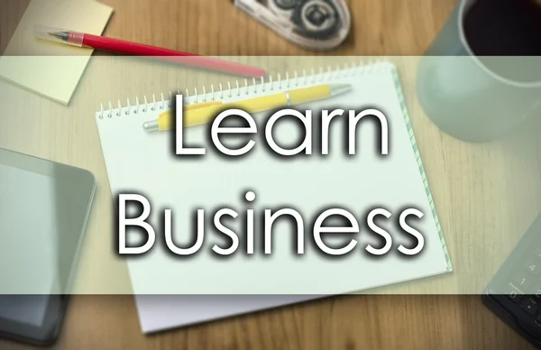 Learn Business -  business concept with text — Stock Photo, Image