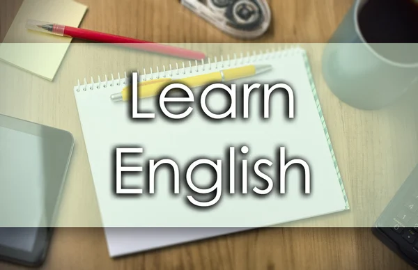 Learn English -  business concept with text