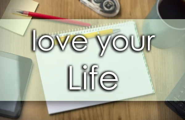 Love your Life - concetto di business con testo — Foto Stock