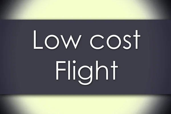 Πτήσεις χαμηλού κόστους - επιχειρηματική ιδέα με το κείμενο — Φωτογραφία Αρχείου