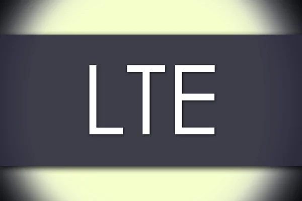 LTE - koncepcja biznesowa z tekstem — Zdjęcie stockowe